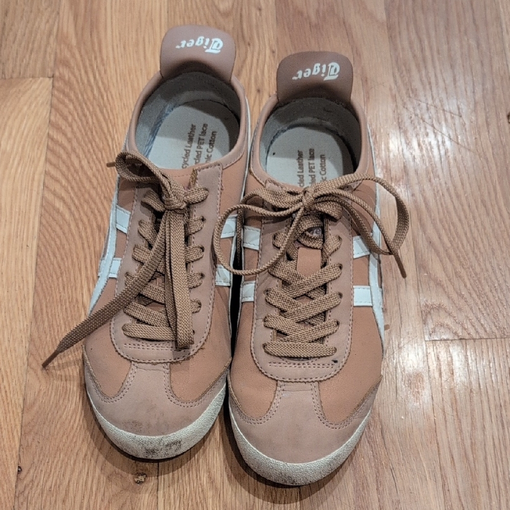 Onitsuka Tiger Mexico 66 Tan Sneakers Unisex Size 5.5/Women's 7